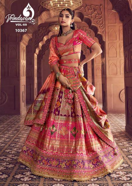 Royal Vrindavan Vol 69 Bollywood style lehenga choli wholesale